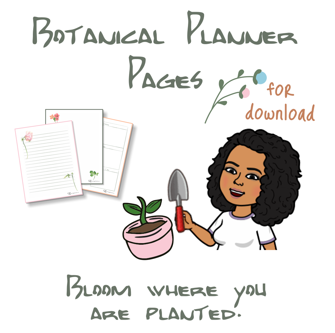 Botanical Pretty Watercolor Flowers Planner Pages for download free Quel Parish