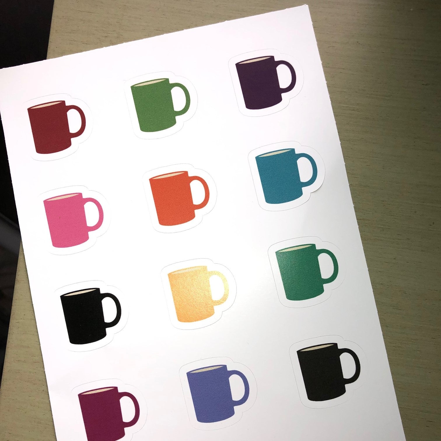 Coffee Vessel Printable Stickers Mugs preview Quel Parish