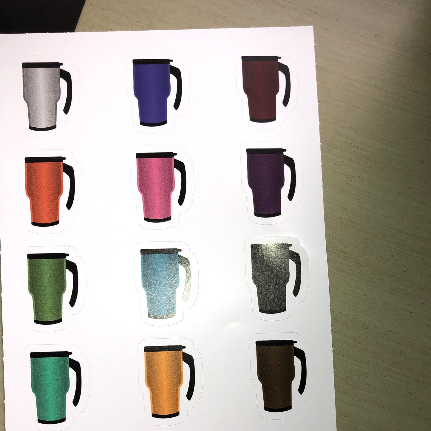 Coffee Vessel Printable Stickers commuter Mugs preview Quel Parish