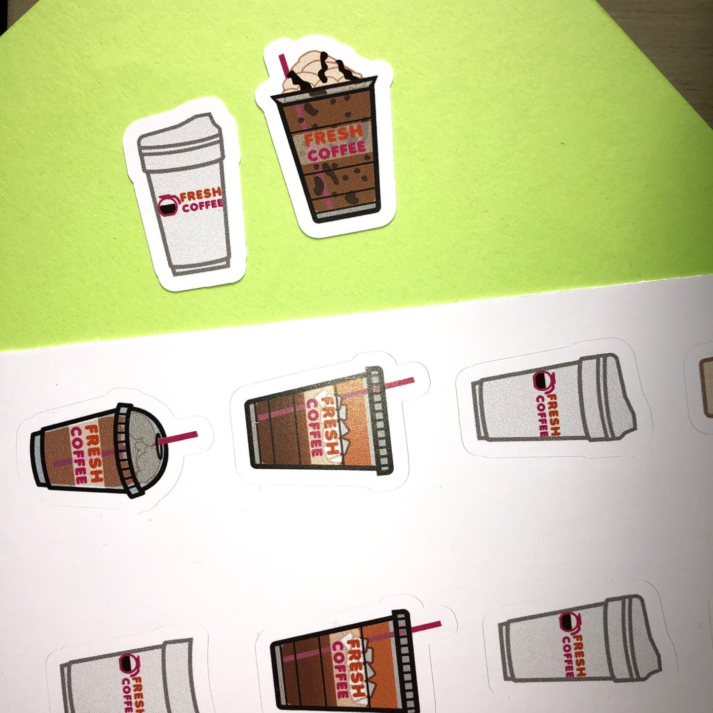 McDunkit Coffee-To-Go Sticker Sheet