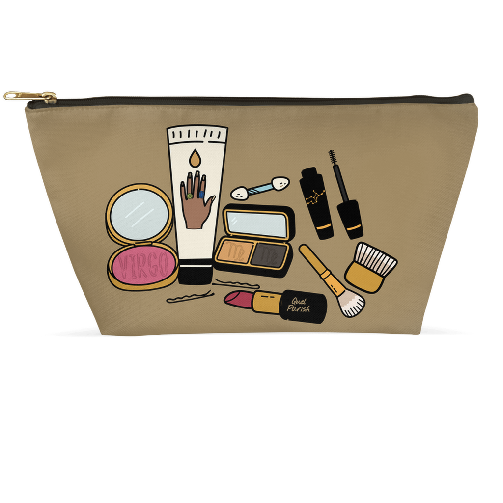 Virgo Vanity Excellence Dual Sided Cosmetic Zip Bag