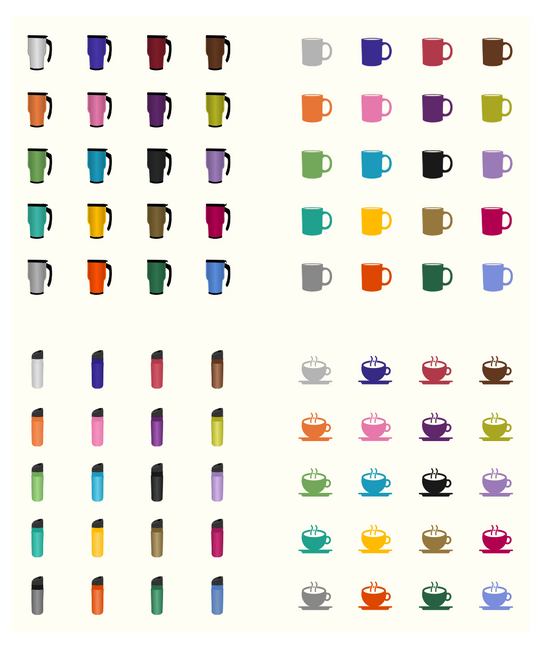 Coffee Vessel Printable Stickers preview all Quel Parish