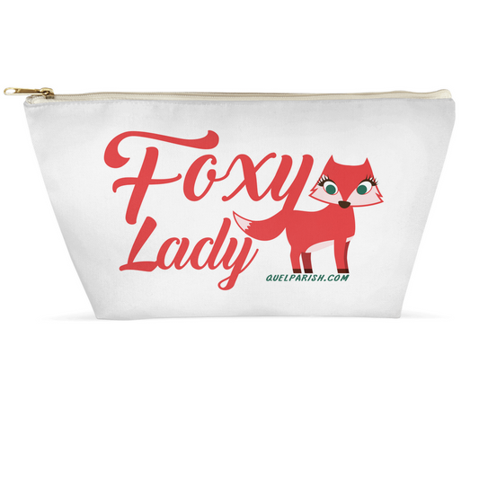 Foxy Lady Dual Sided Cosmetic Zip Bag