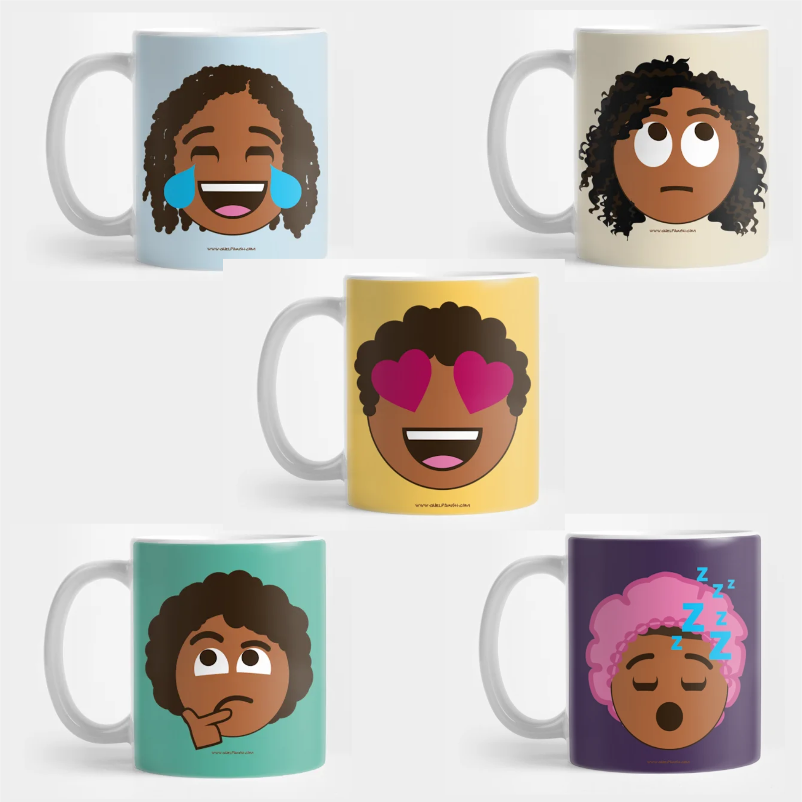 Black Brown African American Emojis Noir Emoji Quel Parish Mugs