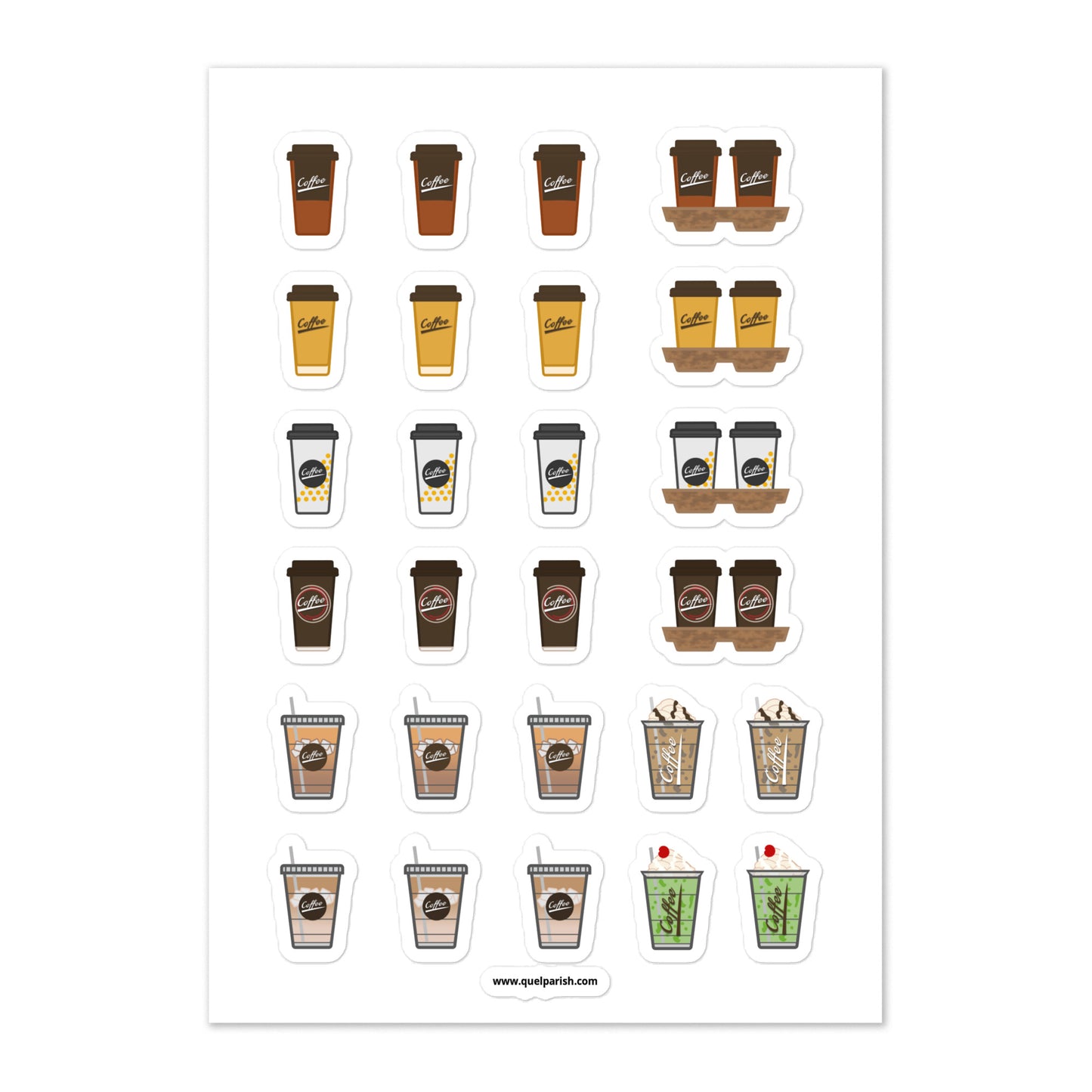McD's Coffee-To-Go Sticker Sheet