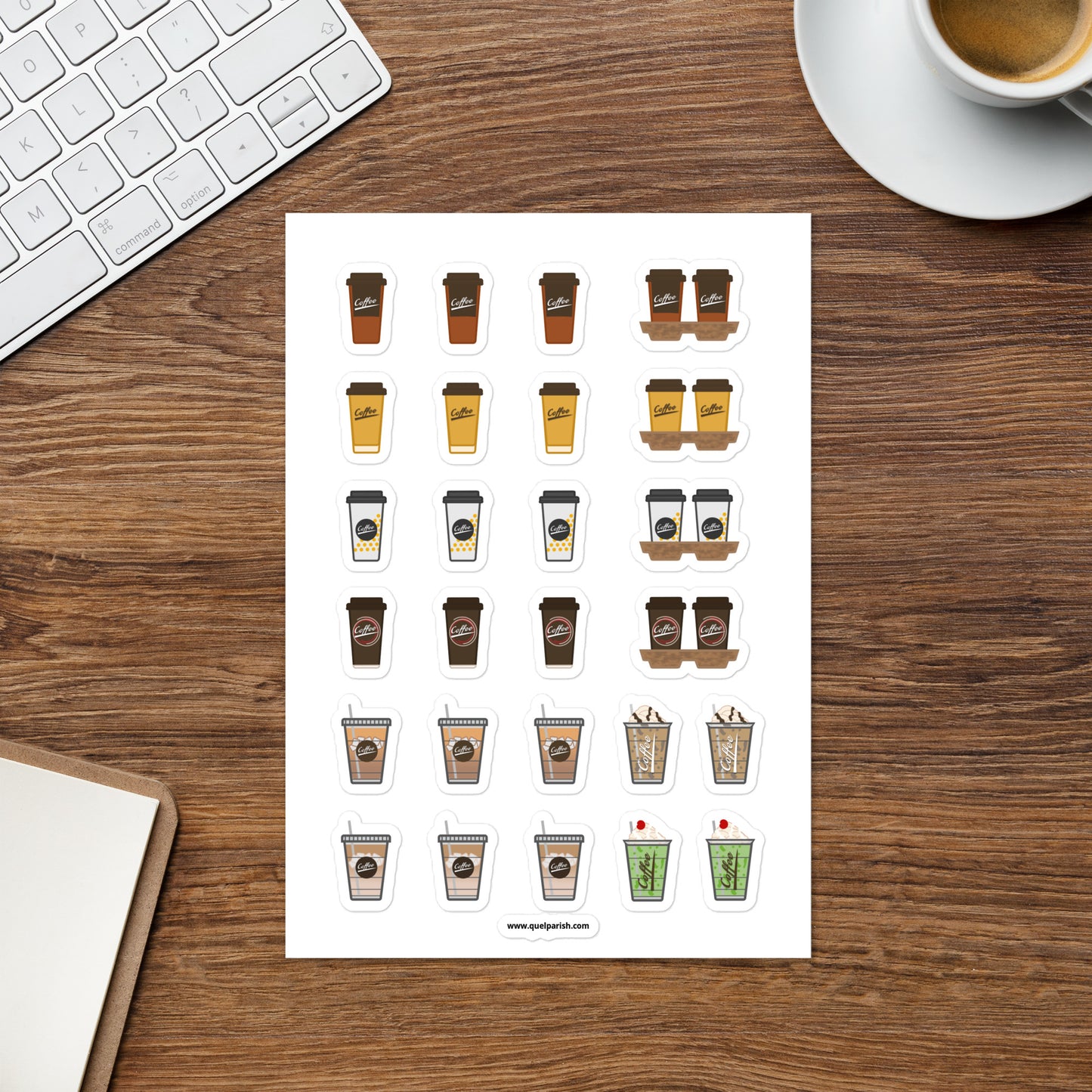 McD's Coffee-To-Go Sticker Sheet
