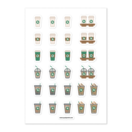 Starchain Coffee-To-Go Sticker Sheet