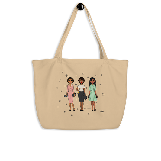 Black Women in STEM Large Organic Tote front Quel Parish