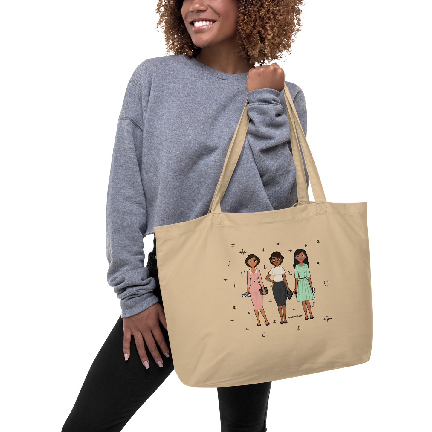 Black Women in STEM Large Organic Tote Quel Parish