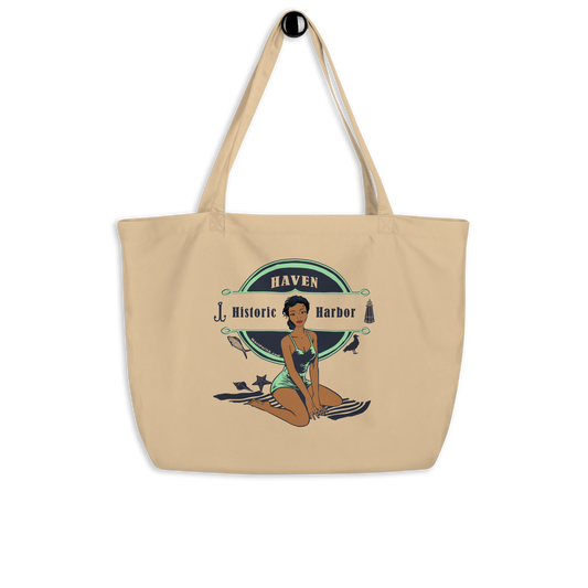 Historic African American beach canvas tote bag Quel Parish Sag Harbor Azurest Ninevah